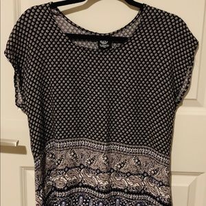 Bobeau Petite Medium Black/White Top
